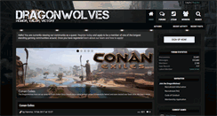 Desktop Screenshot of dragonwolves.com