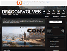 Tablet Screenshot of dragonwolves.com